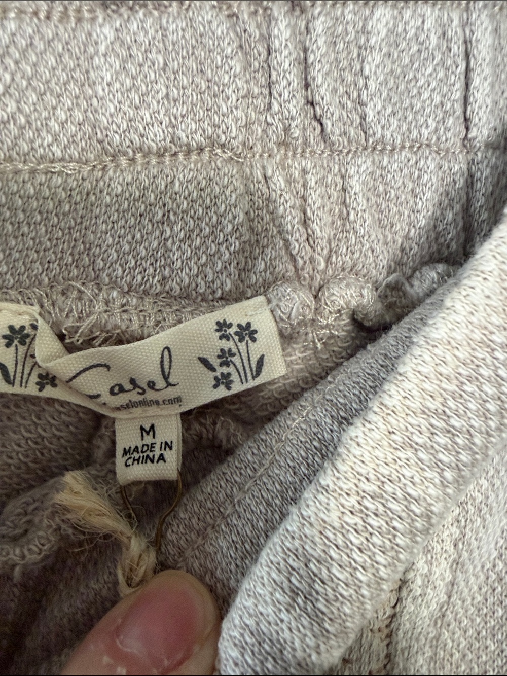 Easel Boho Wide Leg Pants and shirt in Faded Taupe with Patch Pocket new - Picture 10 of 15